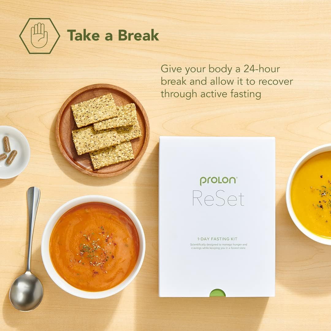 Prolon 3-day reset olives snack provides savory crunch during fast.