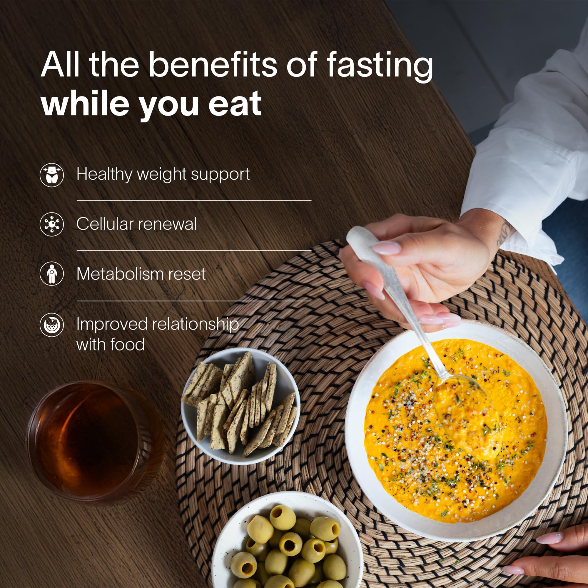 ProLon 5-Day Kit Chickpea & Leeks soup, fiber-rich comfort in a cup.