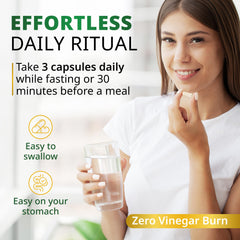 Promethean Wellness ACV Pro capsules close-up for easy daily swallowing.