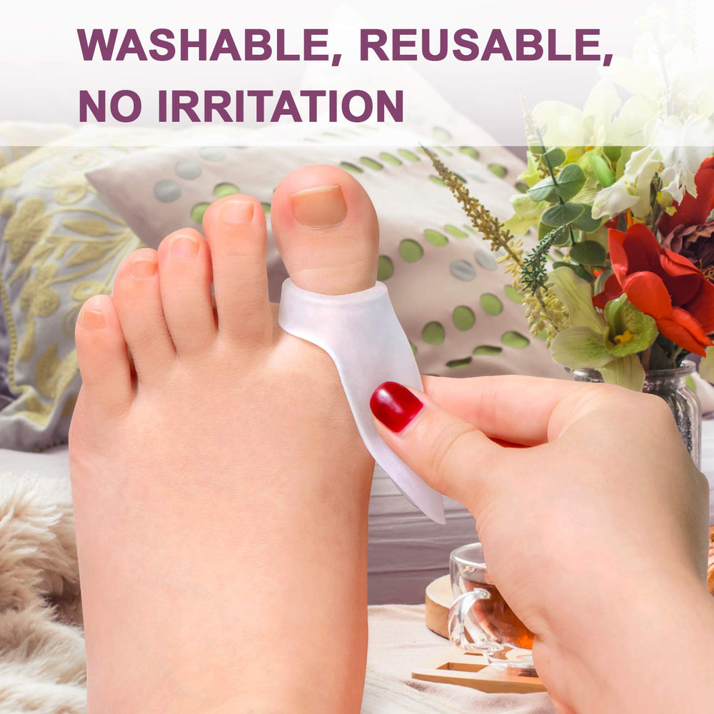 Promifun 14-pack bunion pads collection ready for replacement and travel.