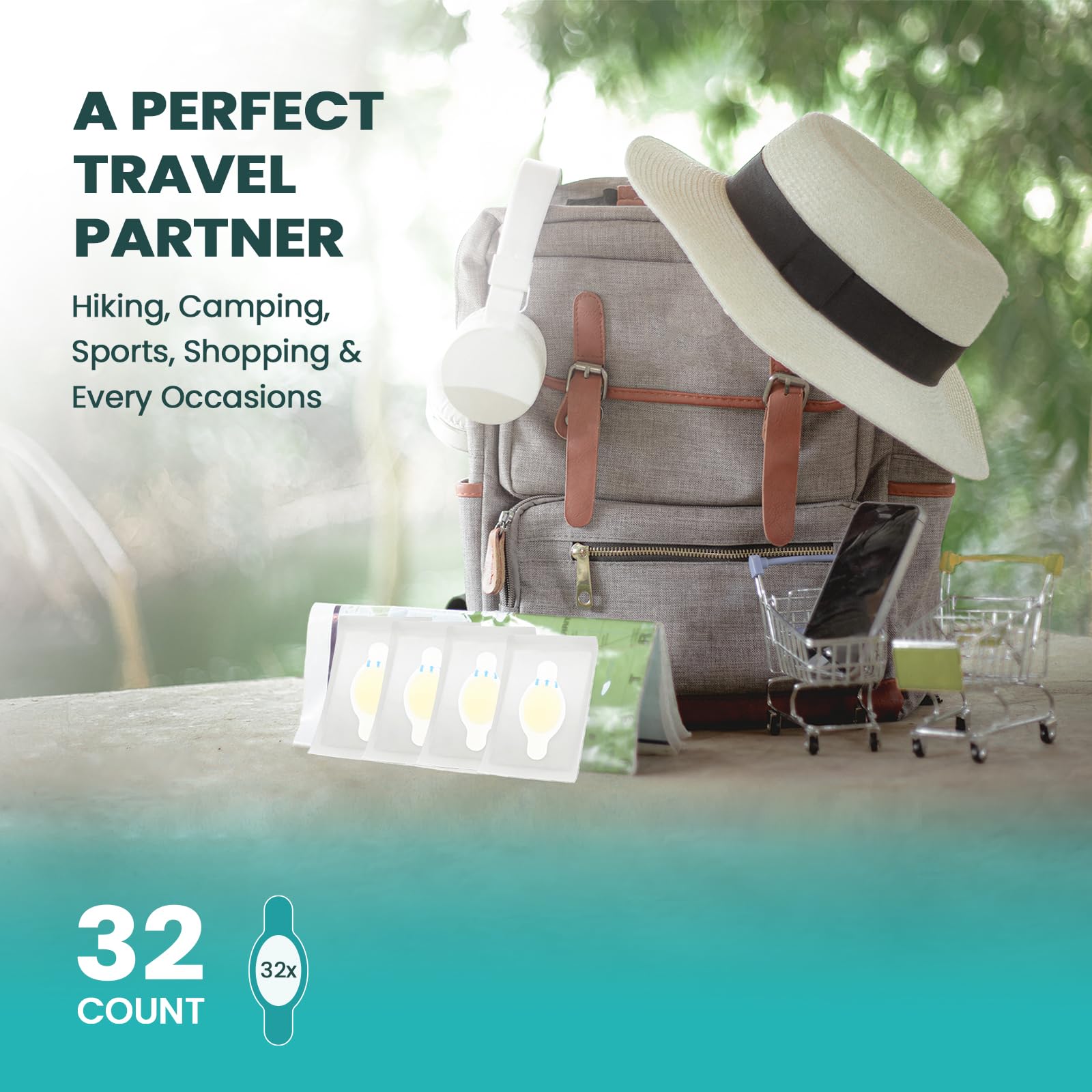 Promifun 32-piece pack is portable for on-the-go protection.
