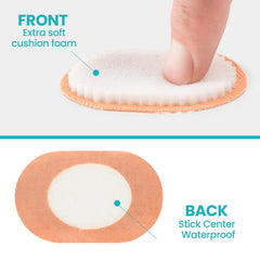 Promifun bunion pads self-adhesive back keeps cushions in place throughout activities.