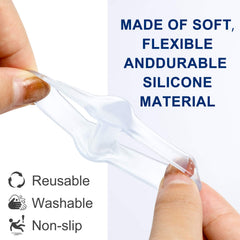Promifun Gel Toe Corrector soft silicone material feels comfortable on skin.