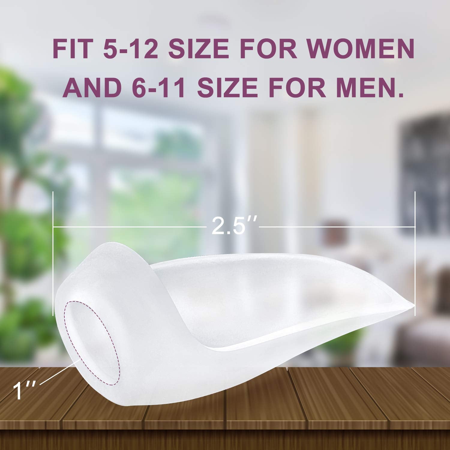 Promifun separador gel entre dedos reduce roces.