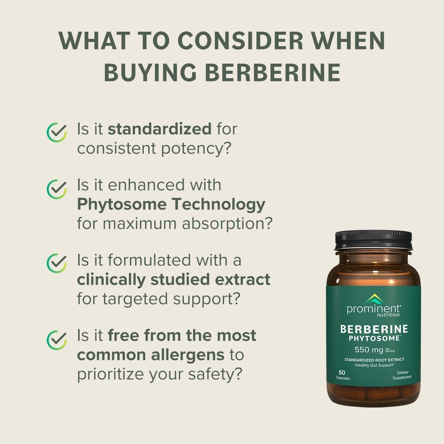 Prominent Nutrition Berberine Phytosome 60-serving bottle supports consistent use.
