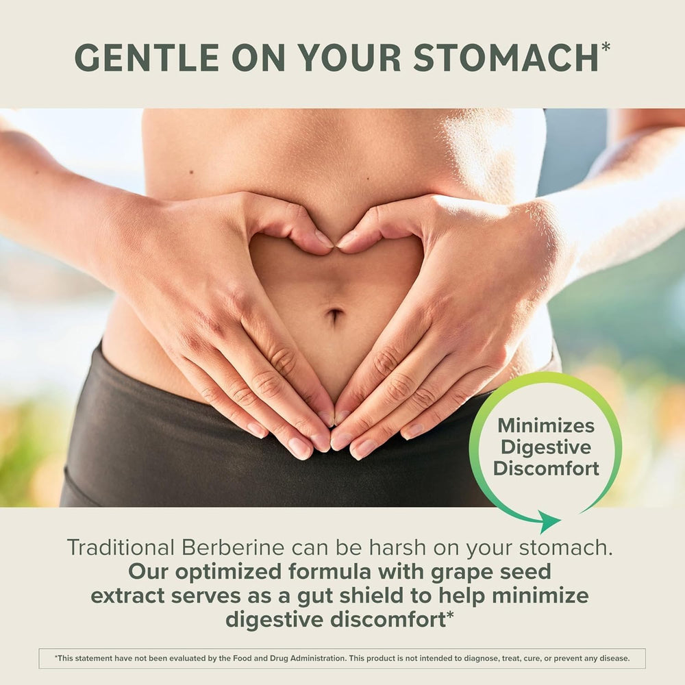 Prominent Nutrition Berberine Phytosome icon set focused on gut health support.