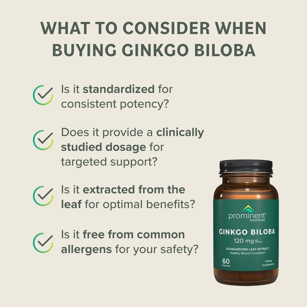 Prominent Nutrition Ginkgo Biloba lifestyle scene supporting study and work sessions.