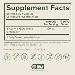 Closeup of S-Acetyl L-Glutathione capsules for convenient daily antioxidant intake.