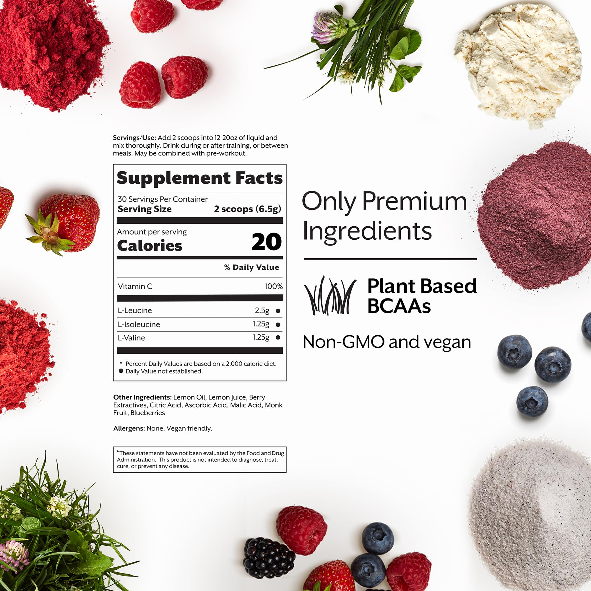 Promix BCAA scoop illustrates easy, instant mix after training.