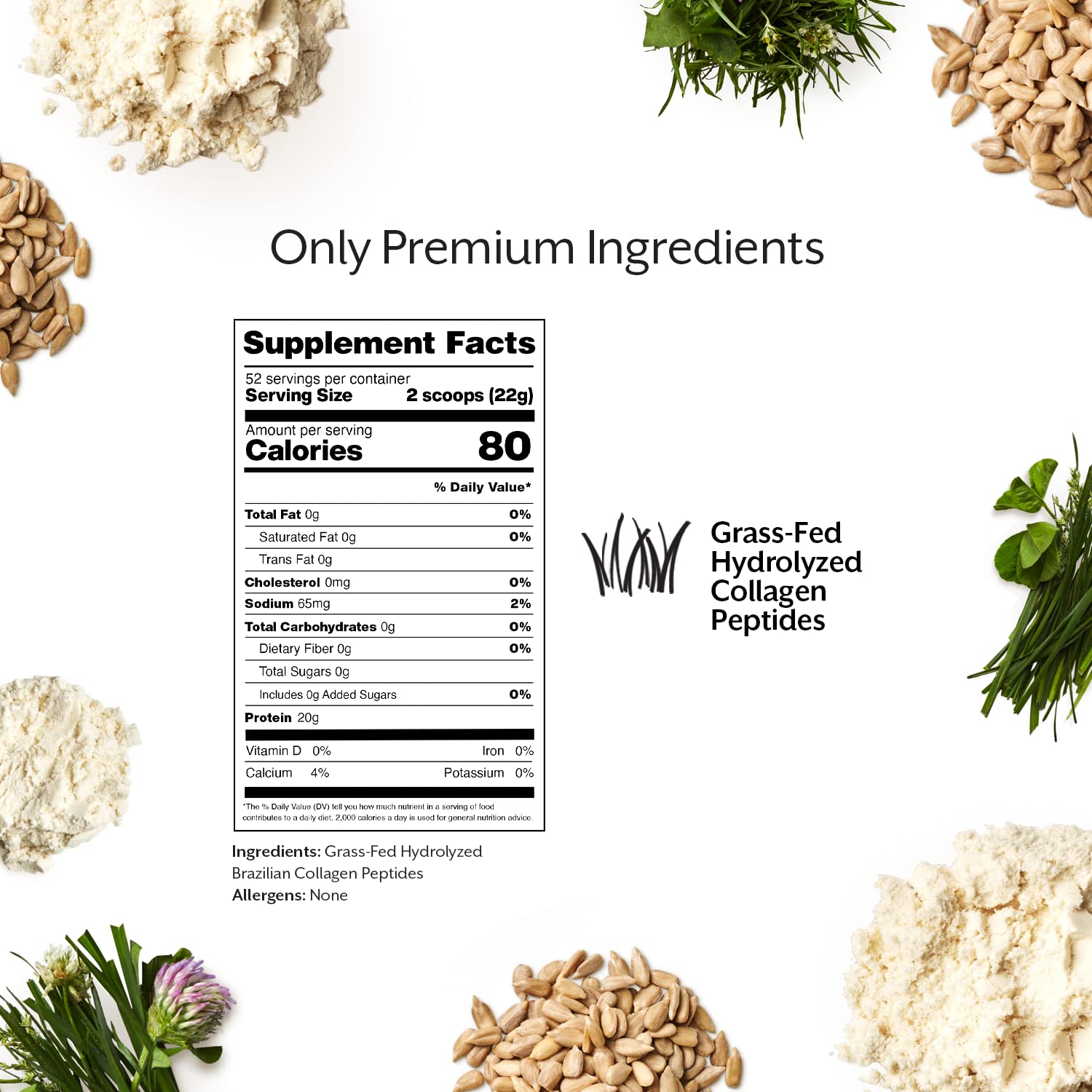 Promix collagen powder showing 20g protein per serving for daily energy.