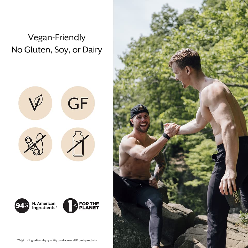 Promix BCAA ingredients view highlighting plant-based vegan components.