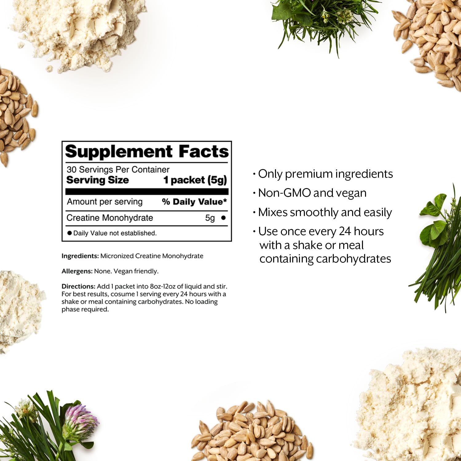 Promix creatine micronized powder close-up for fast mixing