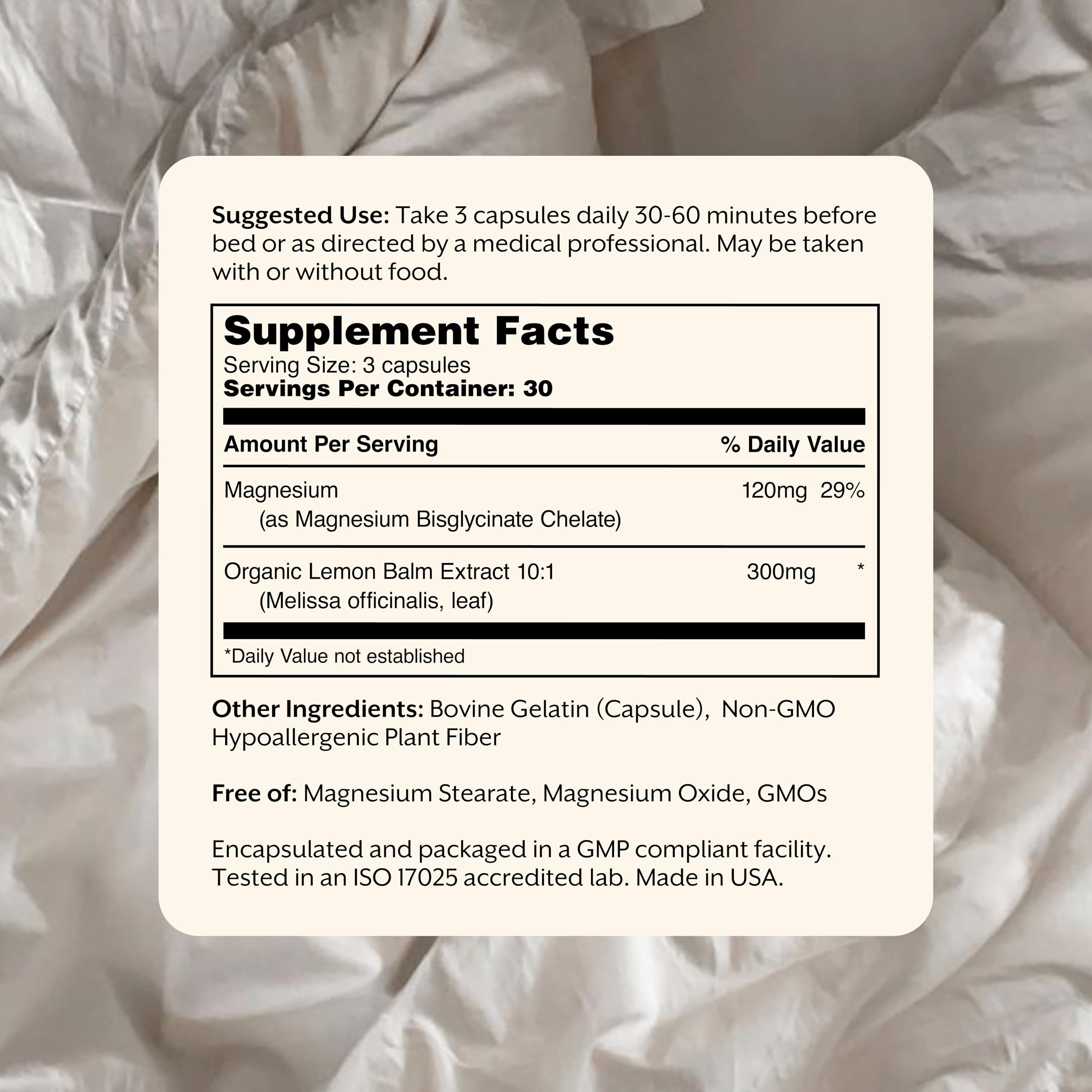 Close-up of ProMix Relax capsules highlighting magnesium bisglycinate chelate