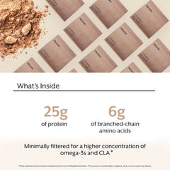 Promix chocolate whey mix in glass with shake foam emphasizing quick blend and texture