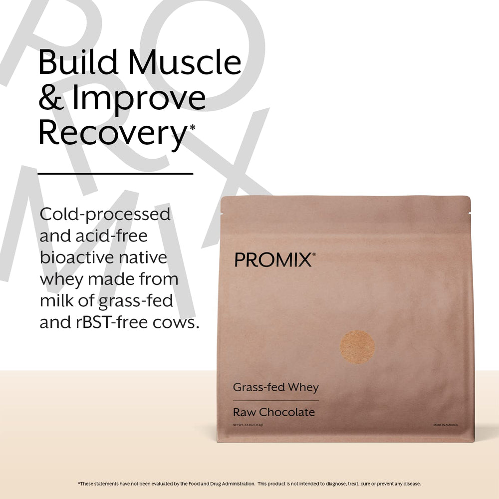 Promix whey protein chocolate scoop and serving scoop illustrating accurate serving size