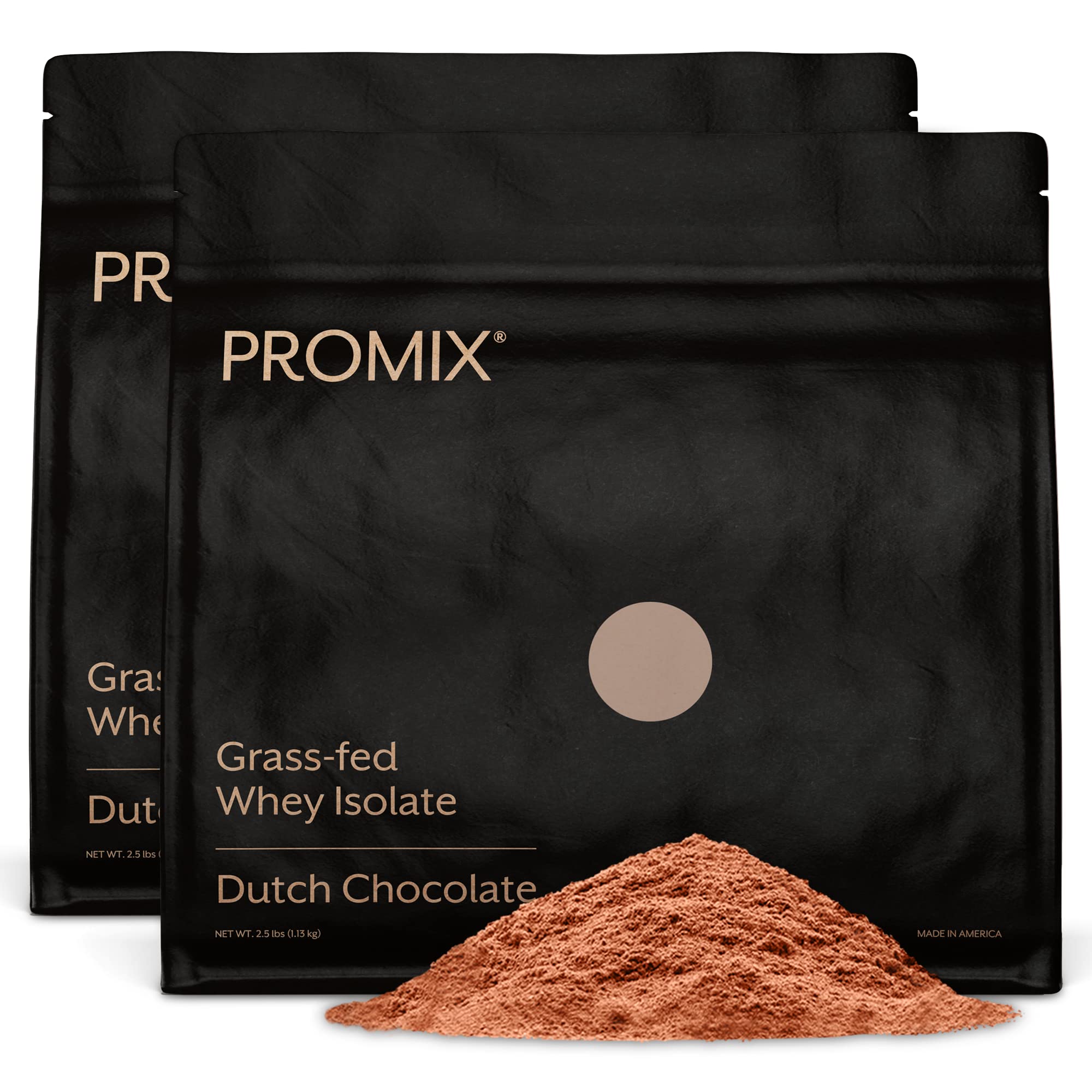 Promix Whey Isolate Chocolate container showing post-workout protein for lean muscle support.