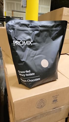 Promix Whey Isolate Chocolate shake poured in a glass for convenience.