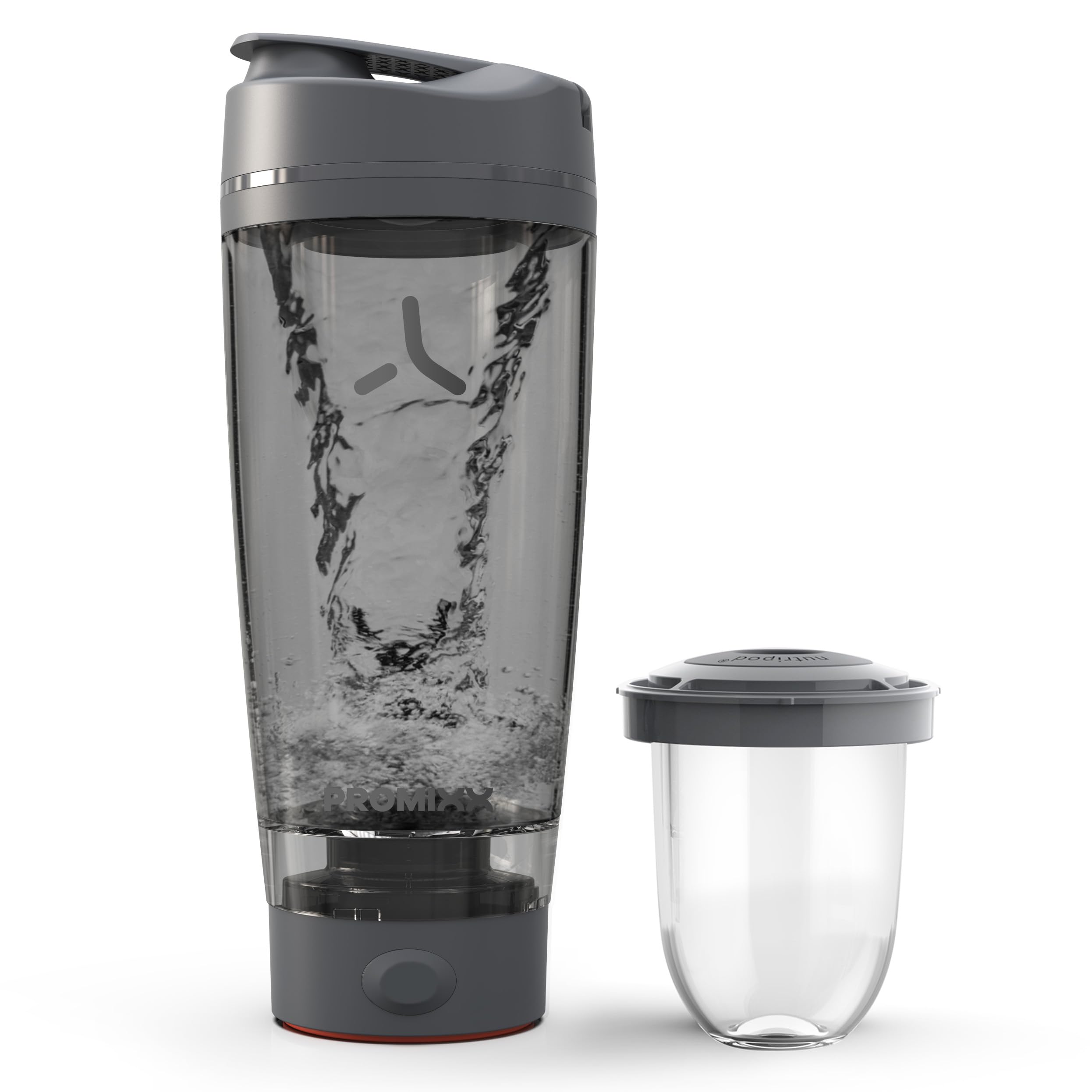 Promixx Pro with NUTRiPOD storage keeps supplements secure during workouts
