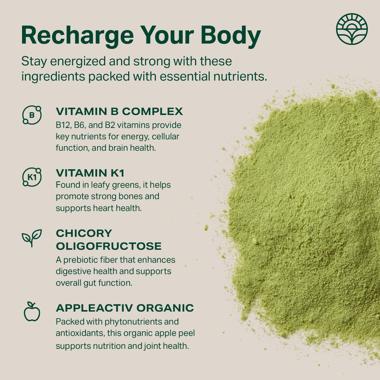 Front package of Proper Greens Daily Boost showcases 30 servings for ongoing use.