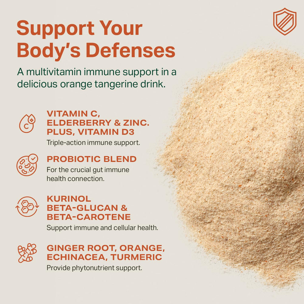 Proper Orange Tangerine ginger echinacea beta-glucan sachets emphasize herbal support