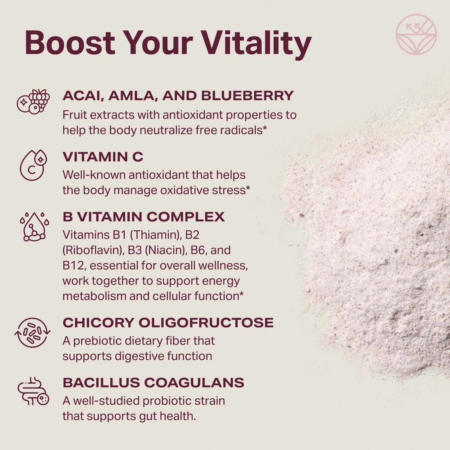Proper The Purples berry powder mix blends into smoothies with a tasty flavor.