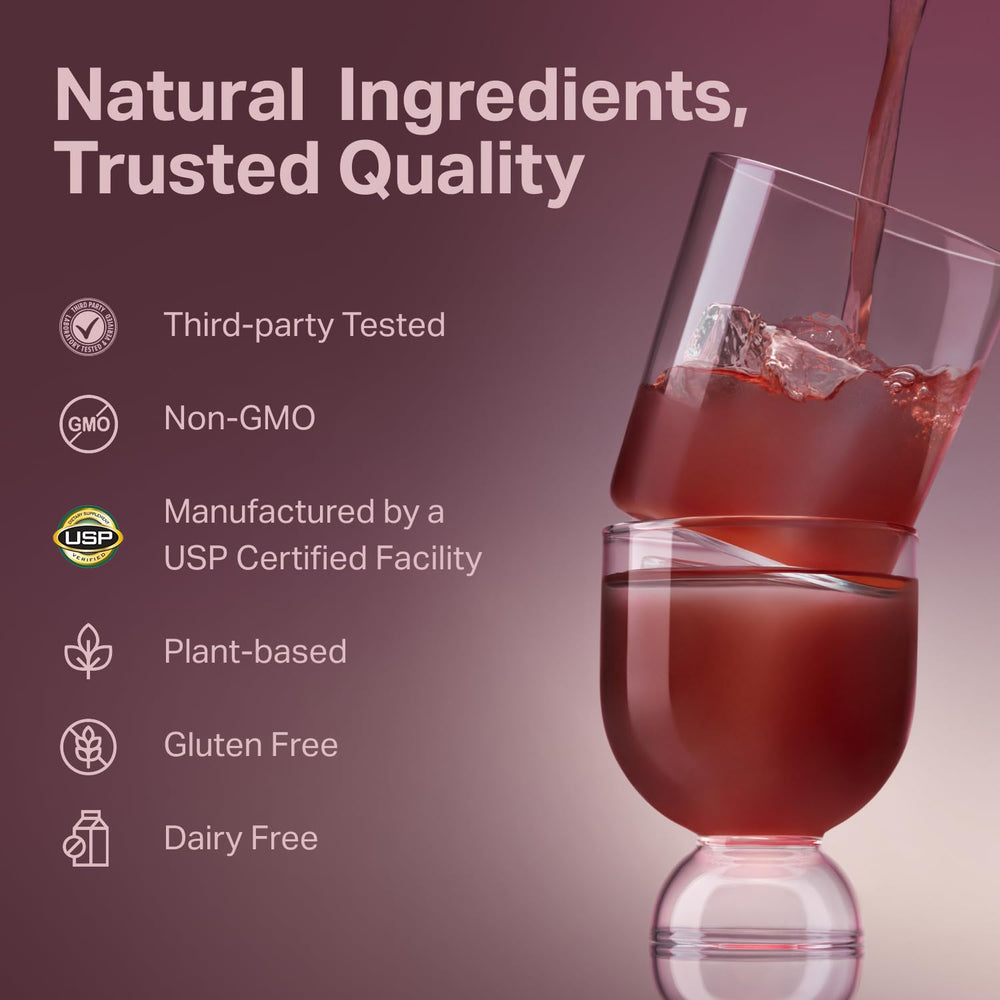 Proper The Purples ingredients list emphasizes plant-based and allergen-friendly profile.