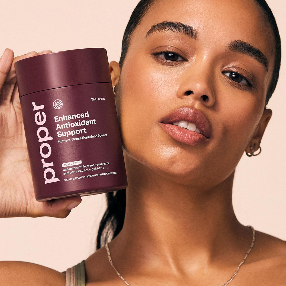 Proper The Purples prebiotic fiber highlights digestive support-friendly formula.