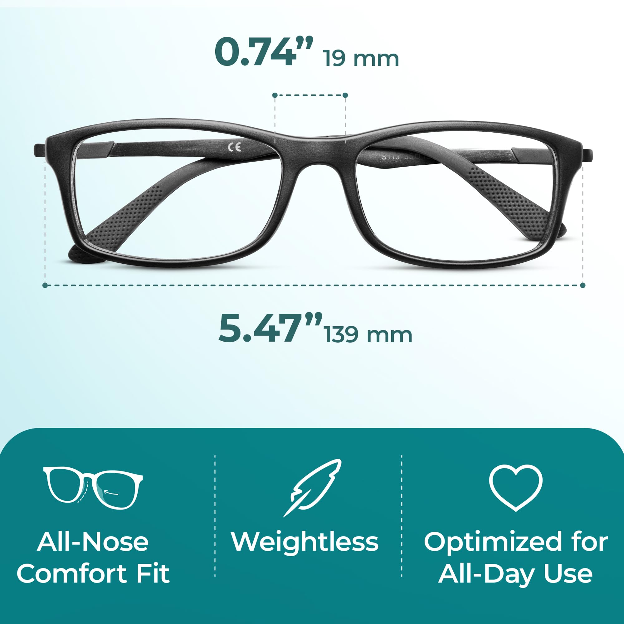 Prospek blue light glasses regular no magnification preserves natural vision