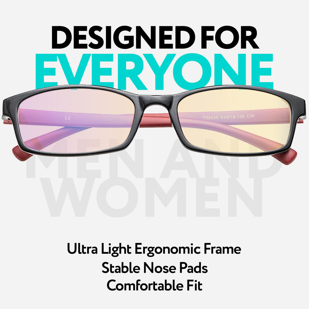 Prospek blue light reading glasses case protects lenses during travel.