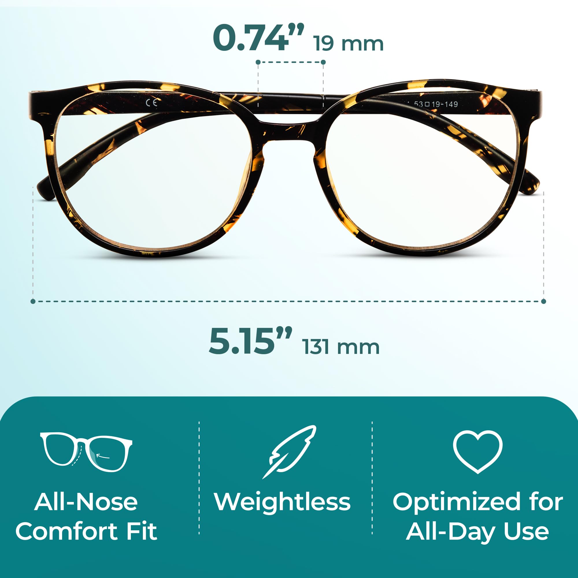 Prospek computer glasses with low color distortion for accurate screen viewing.