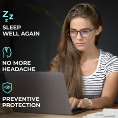 Prospek ultra-light ergonomic frame ideal for long work or study sessions.