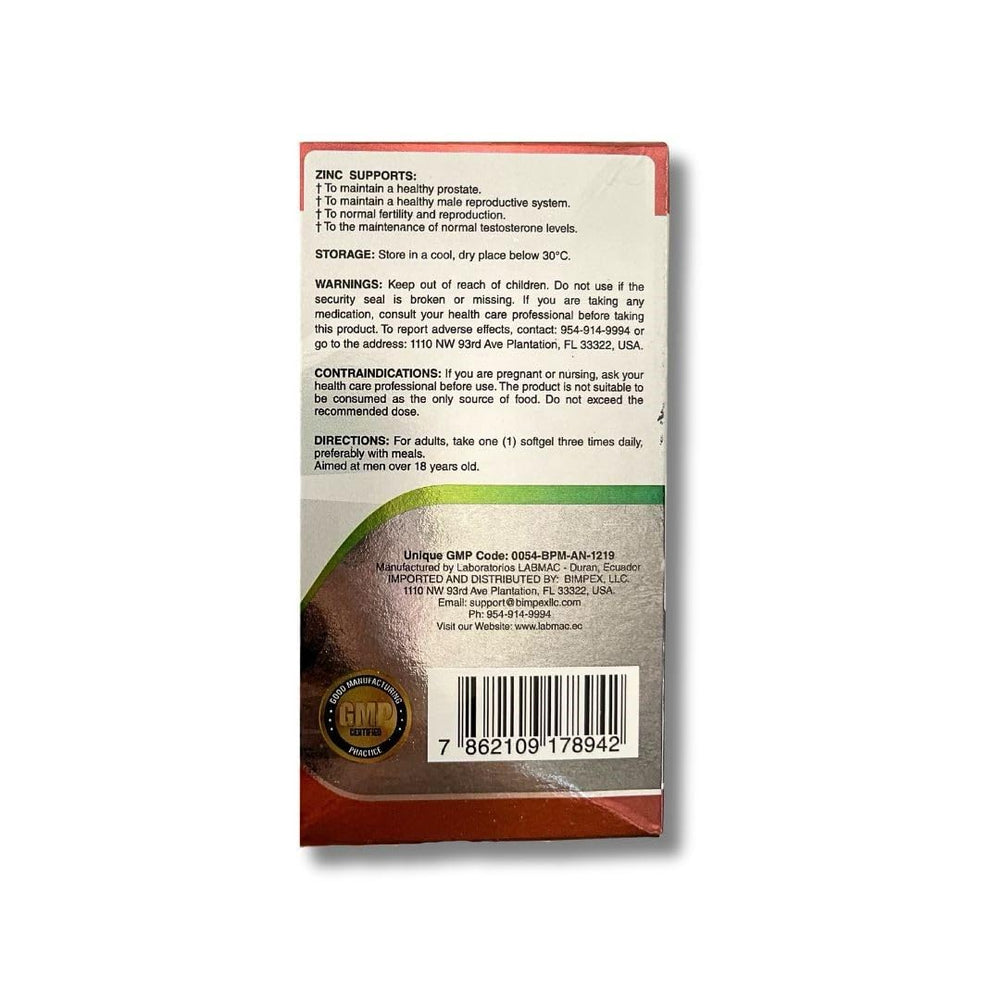 60 capsule pack of Prosta Eros for convenient daily supplementation