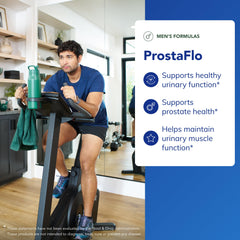 ProstaFlo label close-up showing allergen-conscious formula for daily use.