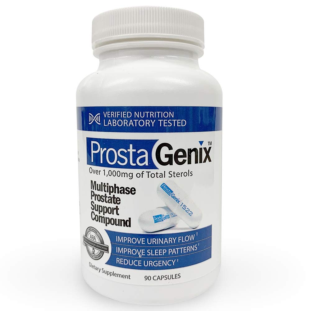ProstaGenix label close-up featuring Beta Sitosterol source and potency