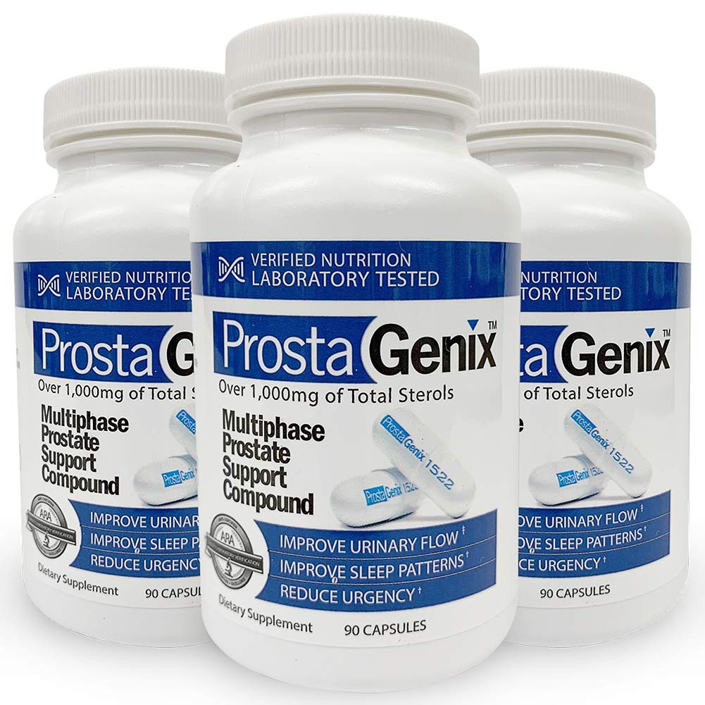 ProstaGenix multiphase bottle front showing branding for quick recognition