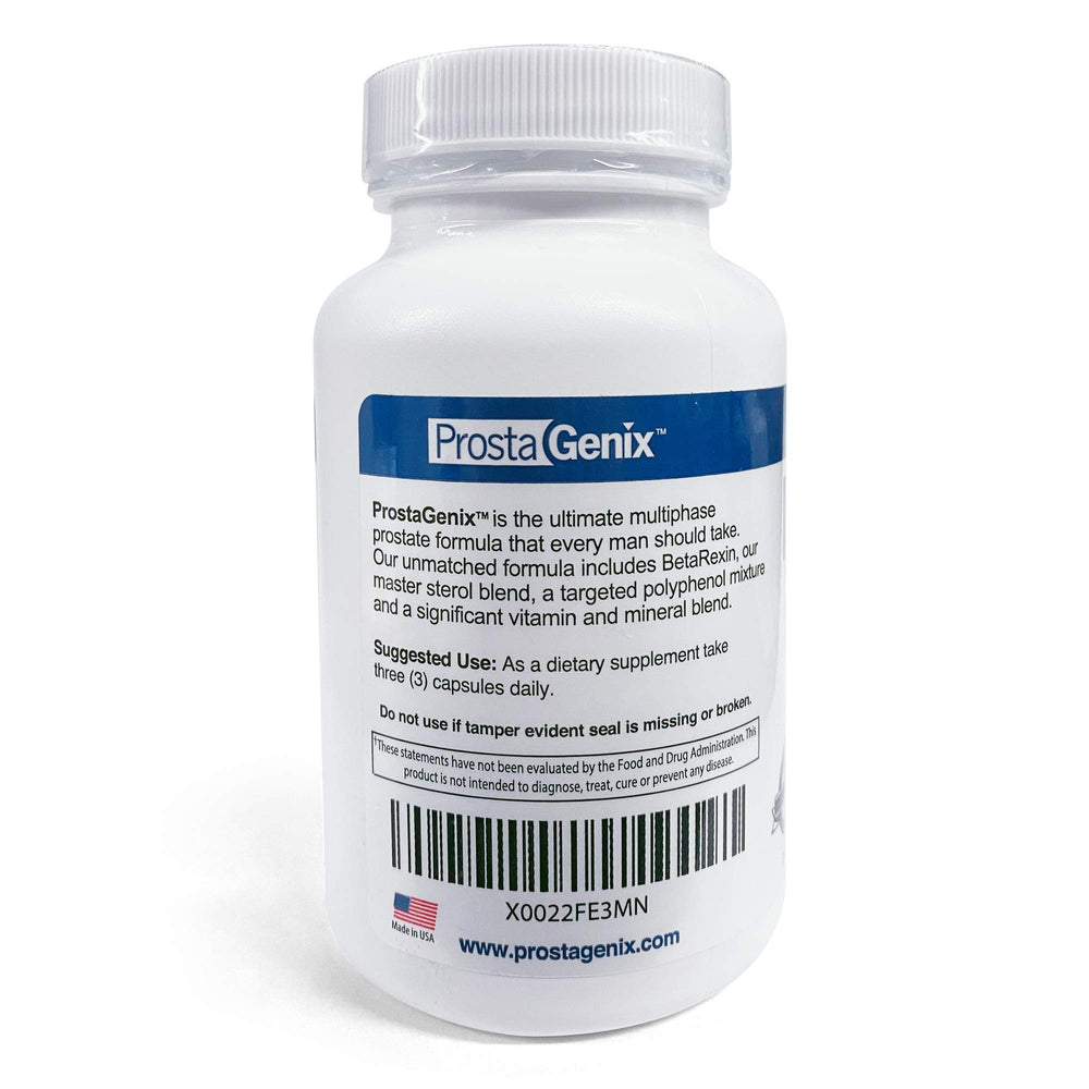 ProstaGenix bottle cap close-up highlighting seal and packaging quality.