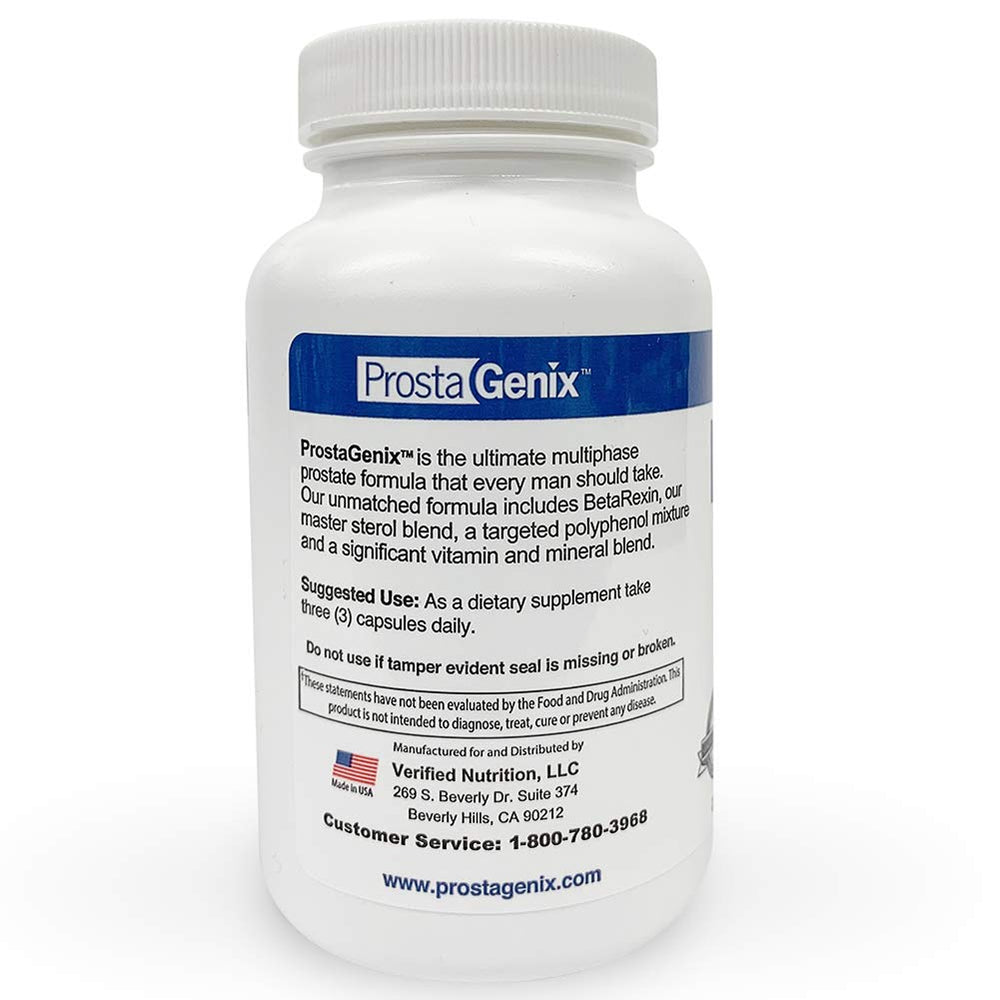 ProstaGenix packaging box displaying three-bottle bundle for value