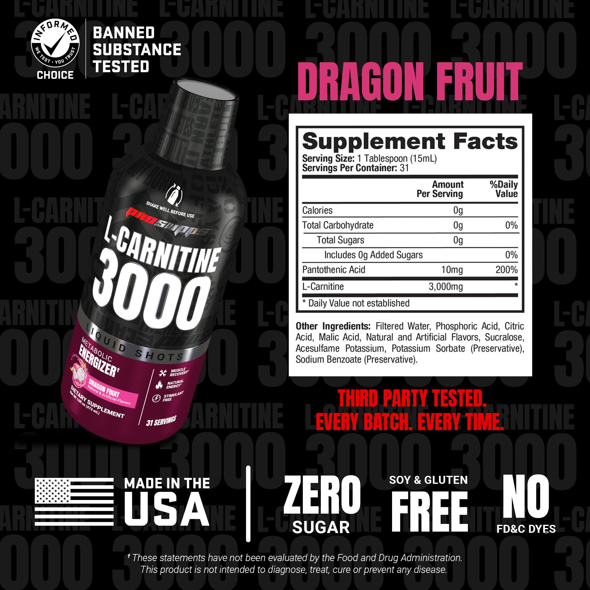 Refrigerated PROSUPPS L-Carnitine Liquid 3000 to keep freshness.