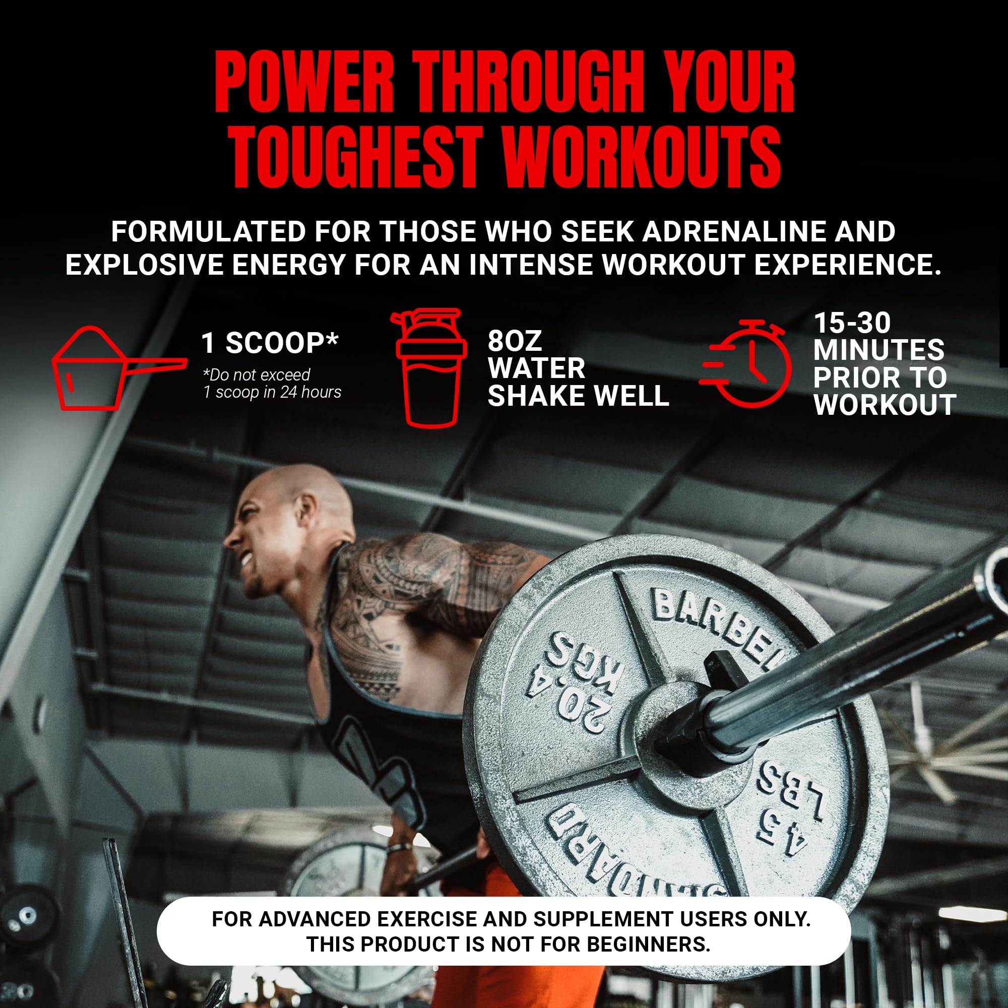 PROSUPPS Mr. HYDE Extreme energy and focus boost for intense sessions.