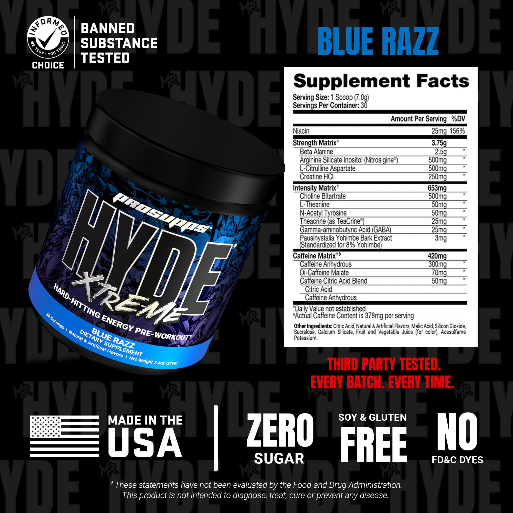 PROSUPPS Mr. HYDE Extreme pre-workout being mixed with water.