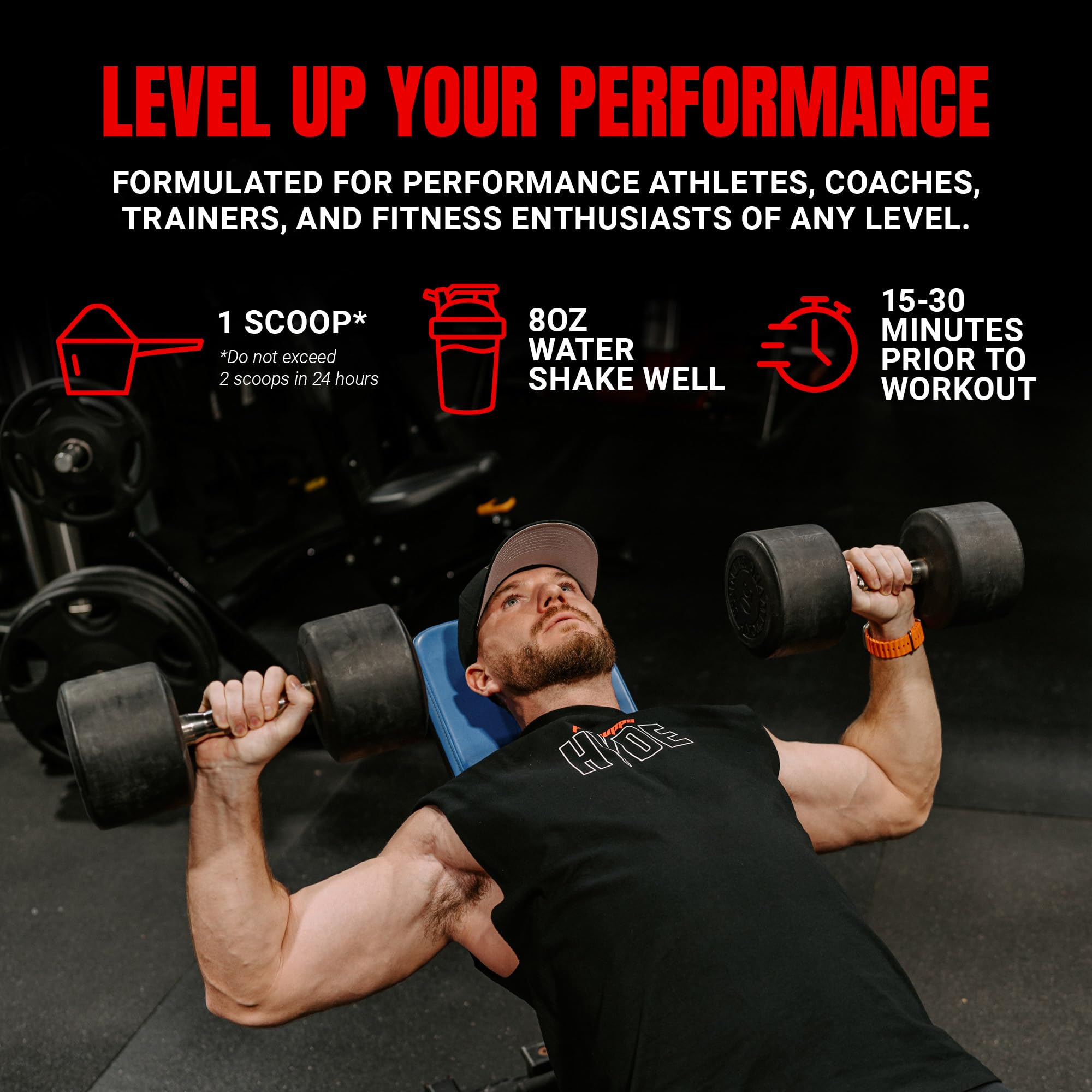 PROSUPPS Mr HYDE ingredients label highlights caffeine, creatine, and beta-alanine.