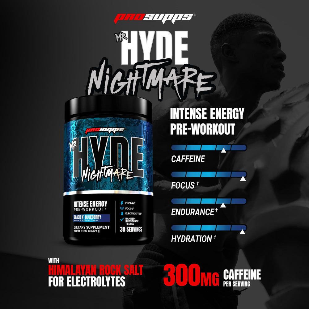 Scoop of Mr. Hyde Nightmare powder ready to mix before a tough training session.
