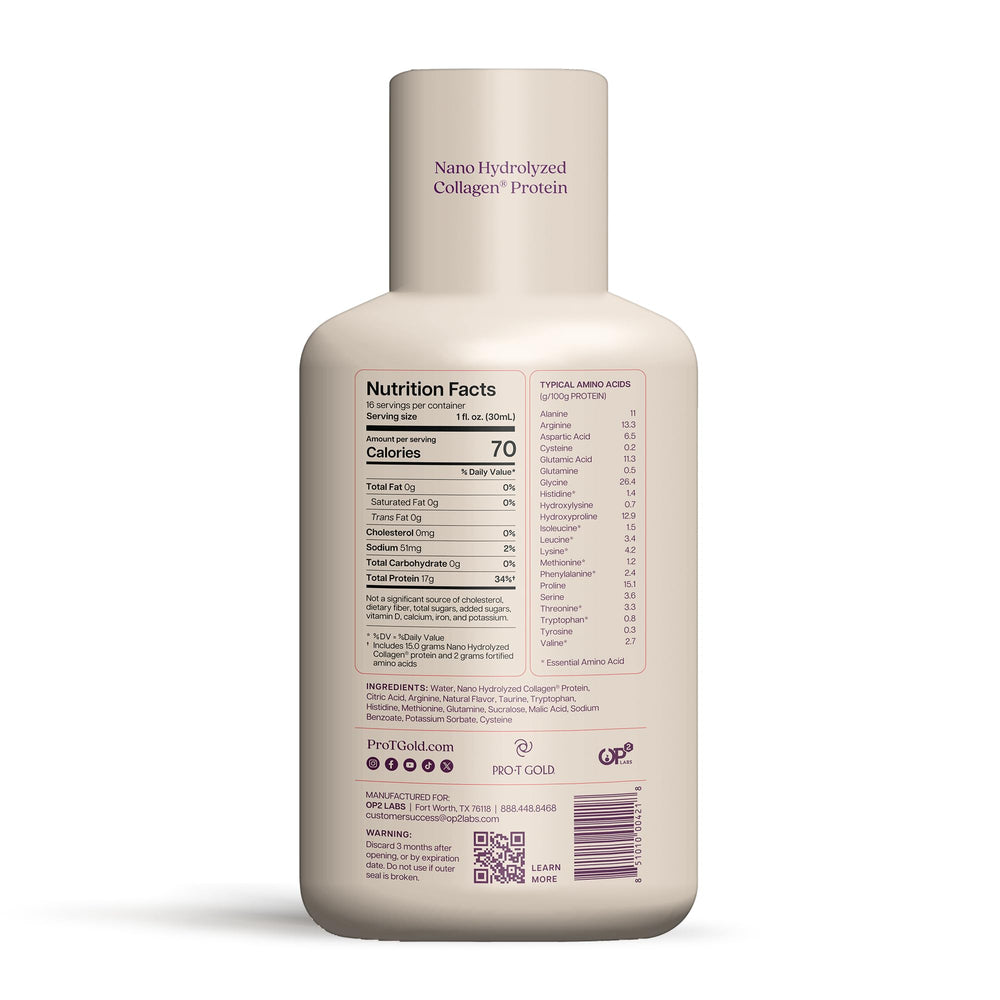 ProT Gold Berry Sugar Free Liquid Shot pouch for on-the-go nutrition