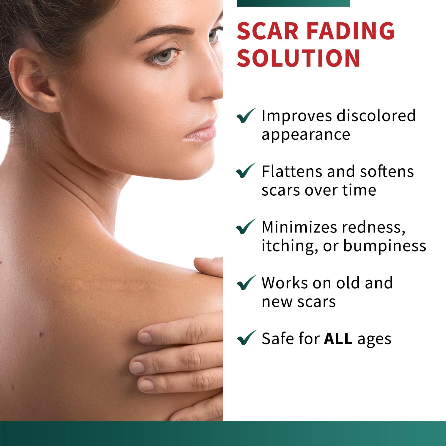 Waterproof Protect Life scar tape being worn for daily use