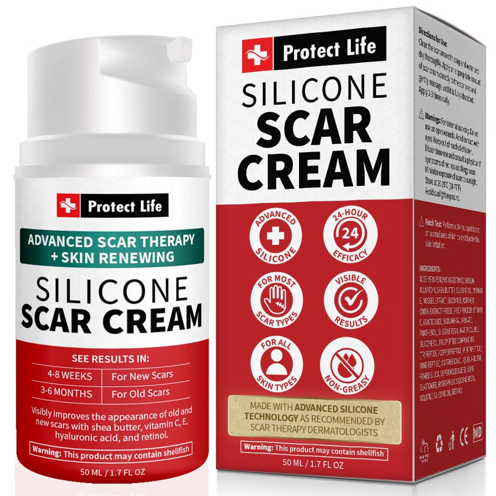 Protect Life Silicone Scar Gel pump application for precise scar care