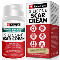 Protect Life Silicone Scar Gel pump application for precise scar care