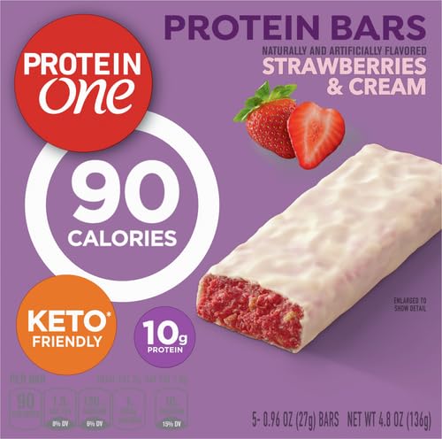 Box of Protein One bars on the kitchen counter.