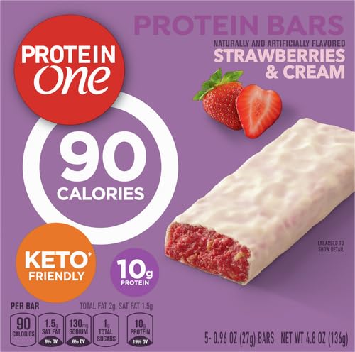 Nutrition panel on Protein One bar showing 10 g protein.