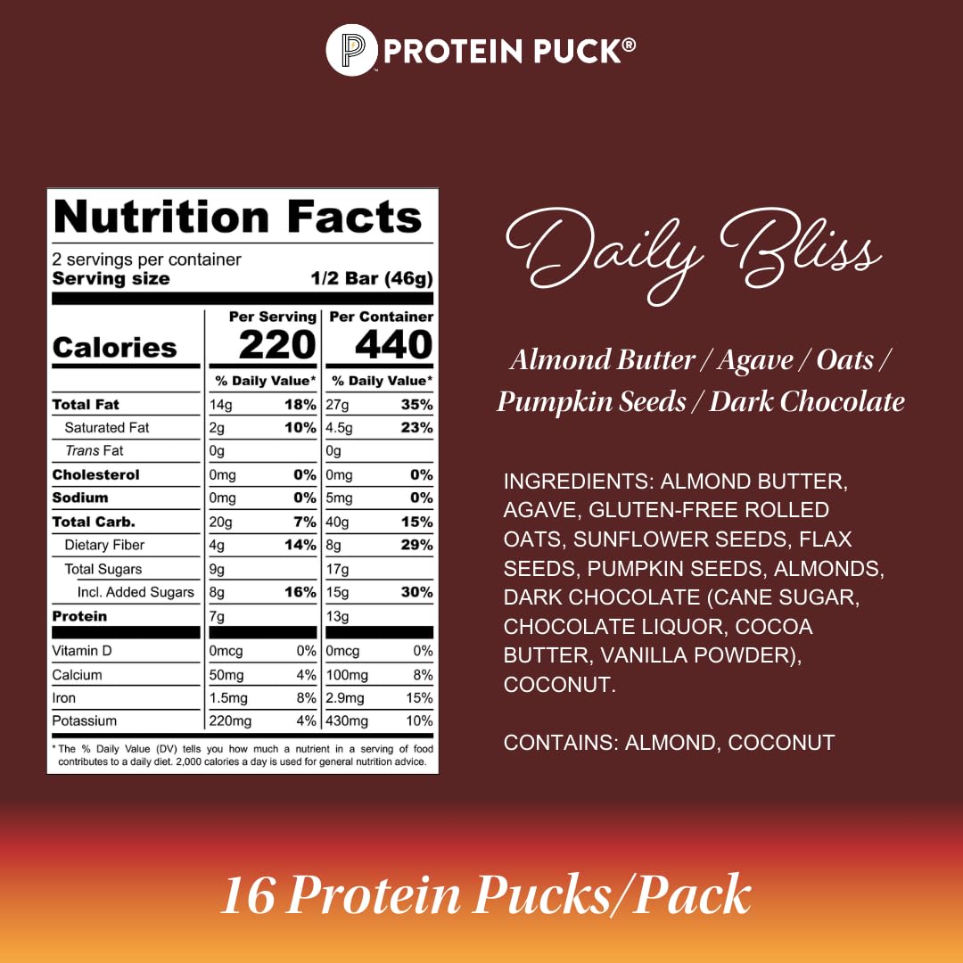 Protein Puck Daily Bliss outdoor snack ready for camping or hiking.