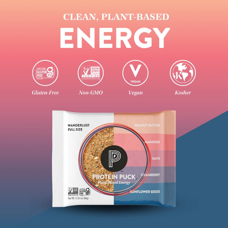 Protein Puck gluten-free dairy-free wholesome plant-based protein bar